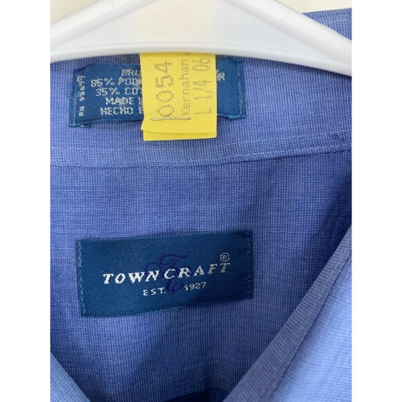 Lot Of 2 VTG Towncraft Button-Down Short Sleeve Shirts XL Cotton Blend 8850 EUC - Picture 3 of 10